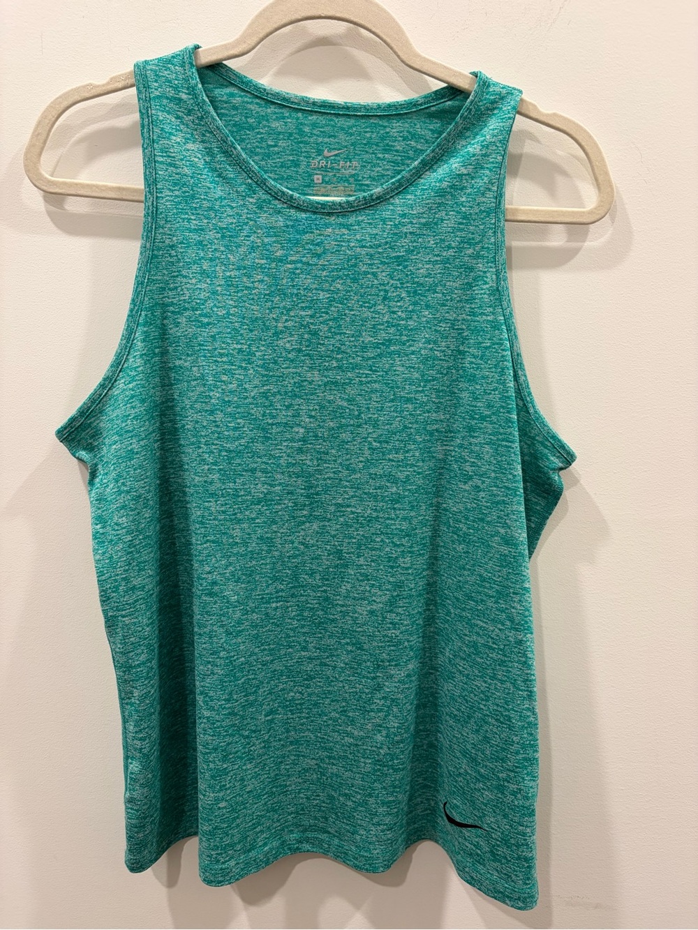 Nike Women’s Dri Fit Teal Heather Performance Tank Top
